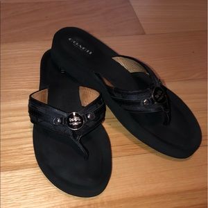 Coach flip flops
